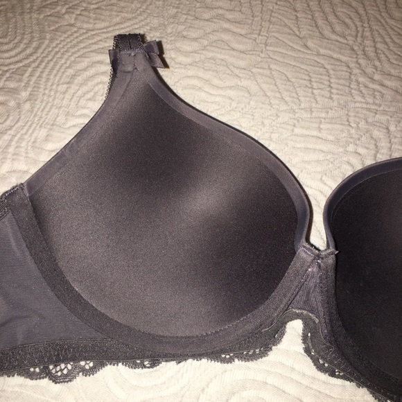 Grey push-up bra and Natori lace panty, 32D, S - Picture 5 of 6